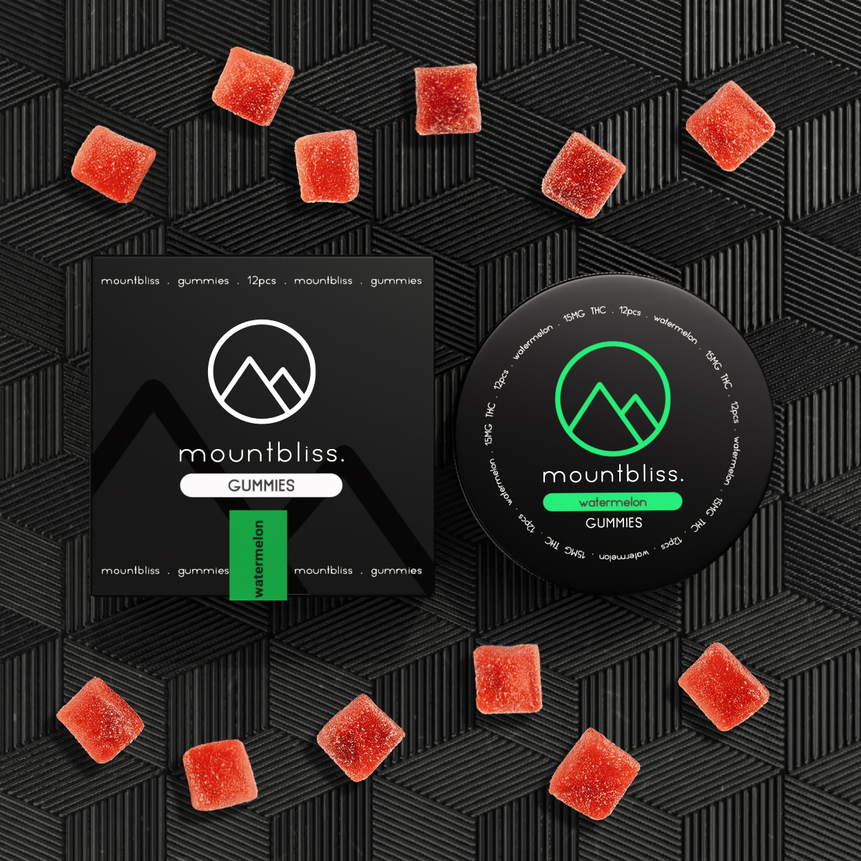 Watermelon Gummies 15MG THC